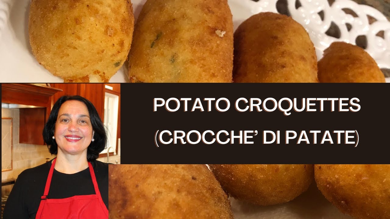 Italian Potato Croquettes | Potato Croquettes Recipe |  Crocche’ di Patate