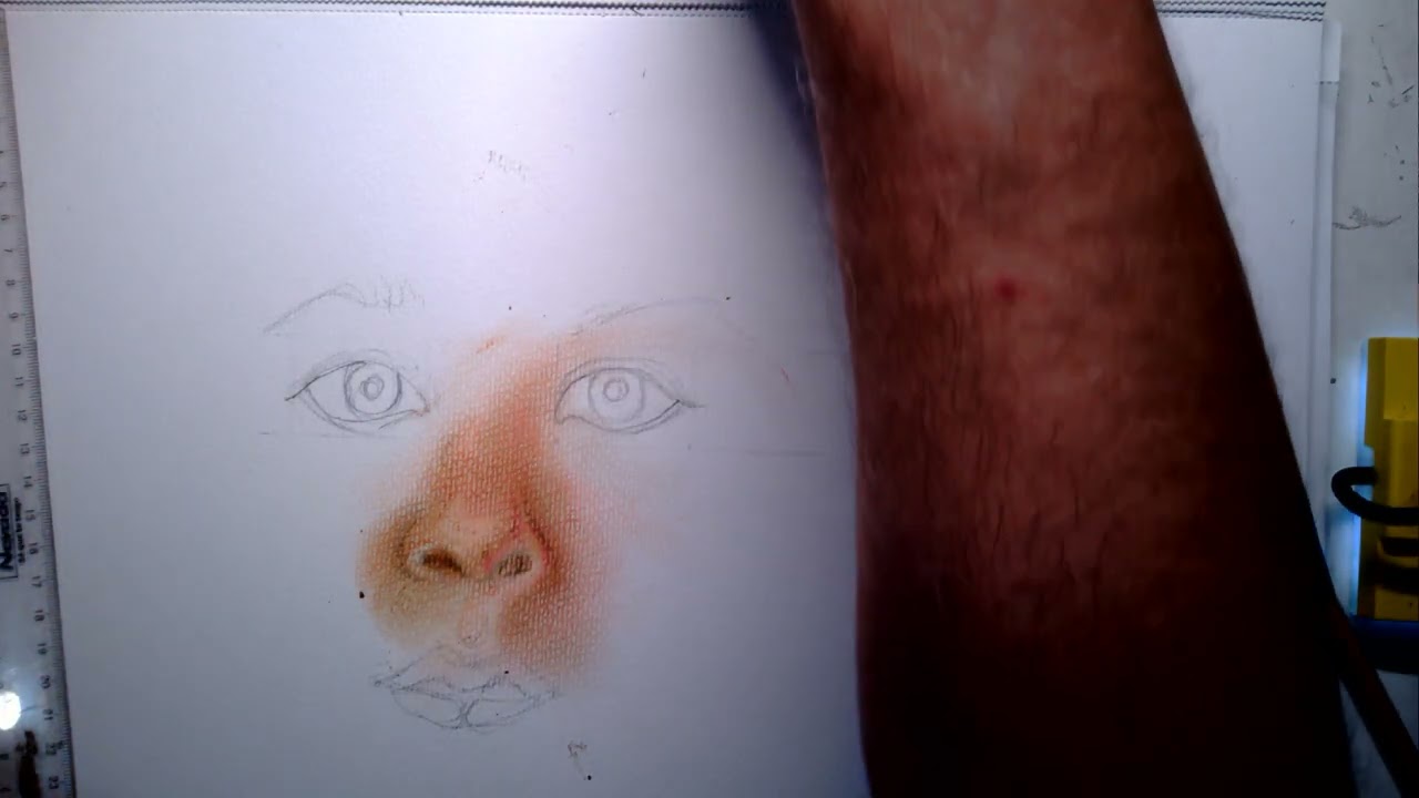 Técnica  retrato pastel