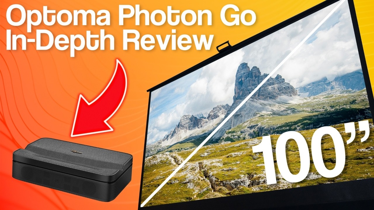 Portable Projector with Ultra-Short Throw?! Optoma Photon Go Review 📽️
