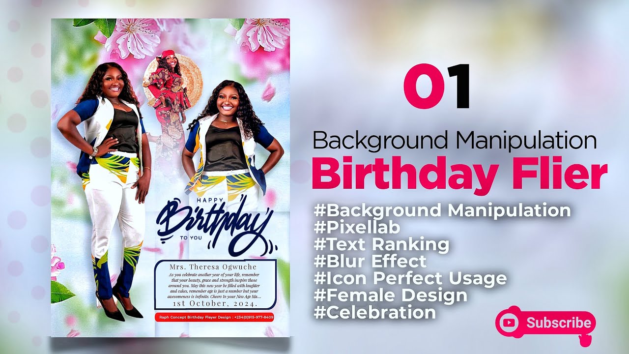 How to Design a Simple Birthday Flyer on Your Phone | Step-by-Step Tutorial