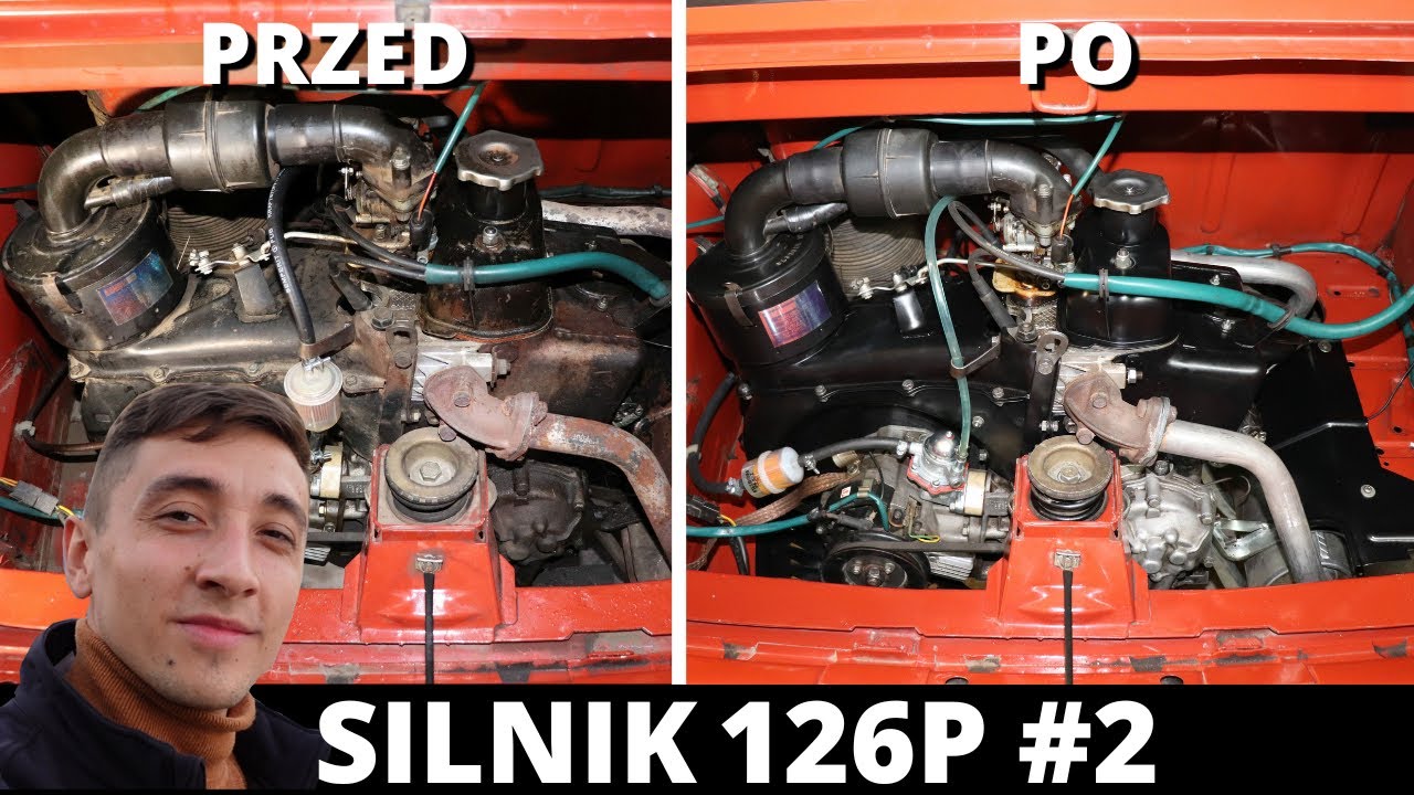 Fiat 126p FL - wizualna renowacja silnika #2