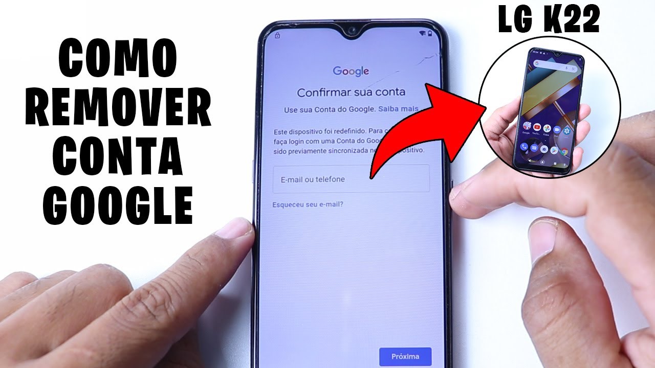 Como REMOVER CONTA GOOGLE do LG K22 depois de FORMATAR