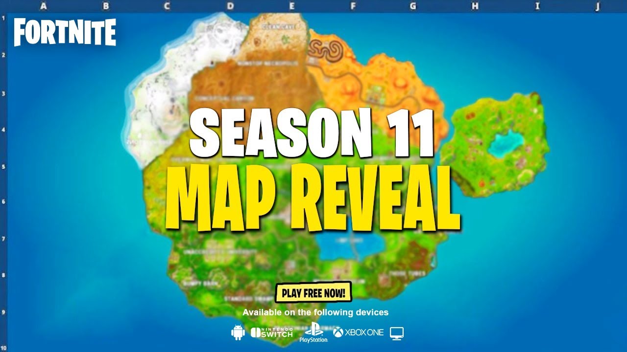 Fortnite Season 11 - Map Reveal