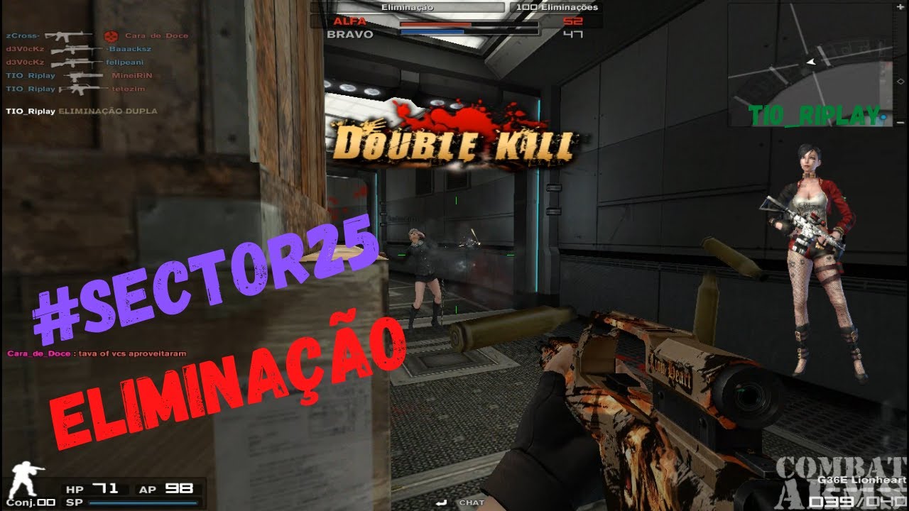 COMBAT ARMS GAMEPLAY #COMBATARMS Mapa #Sector25 Elimina&ccedil;ao