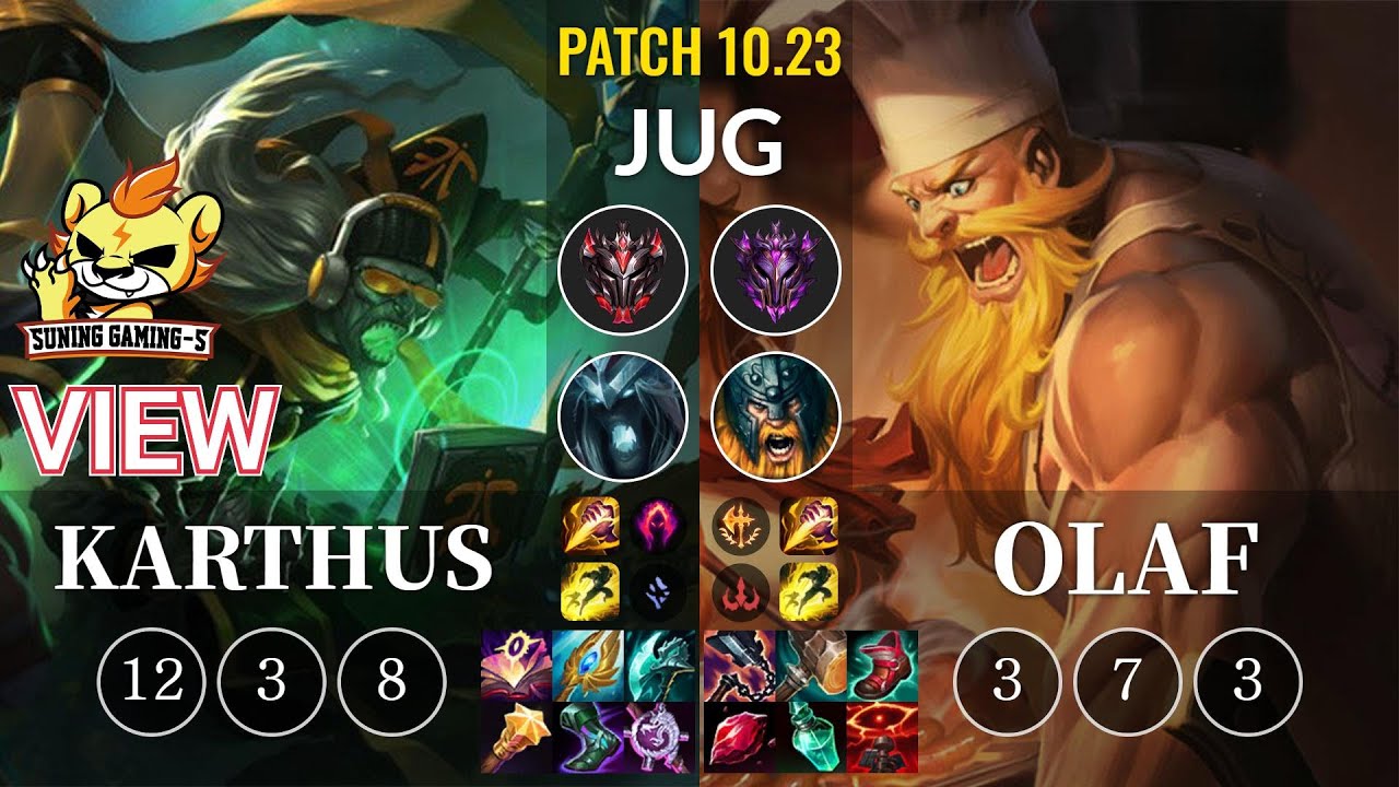 SG-S View Karthus vs Olaf Jungle - KR Patch 10.23