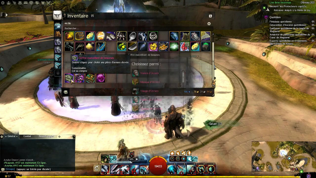 Changer de stats une armure ou une arme &eacute;lev&eacute;e sur GW2
