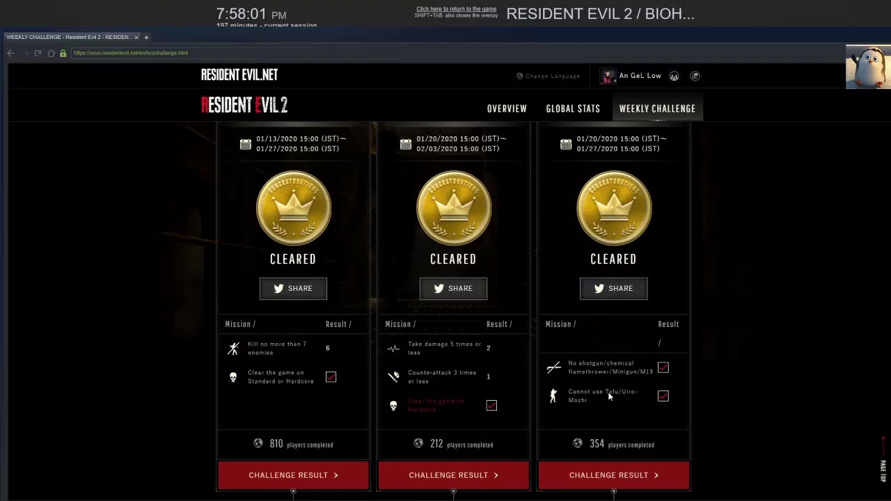 1/20 50th RE2 RE.net Weekly Challenge Story: 