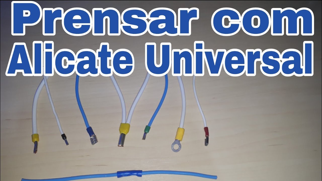 Como Prensar Terminal Pré-Isolado com Alicate Universal