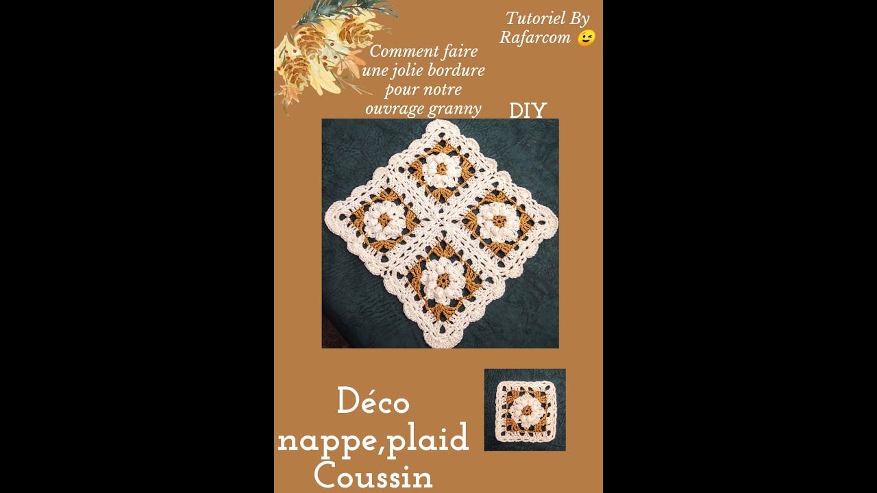 Comment faire une jolie bordure pour notre ouvrage Granny