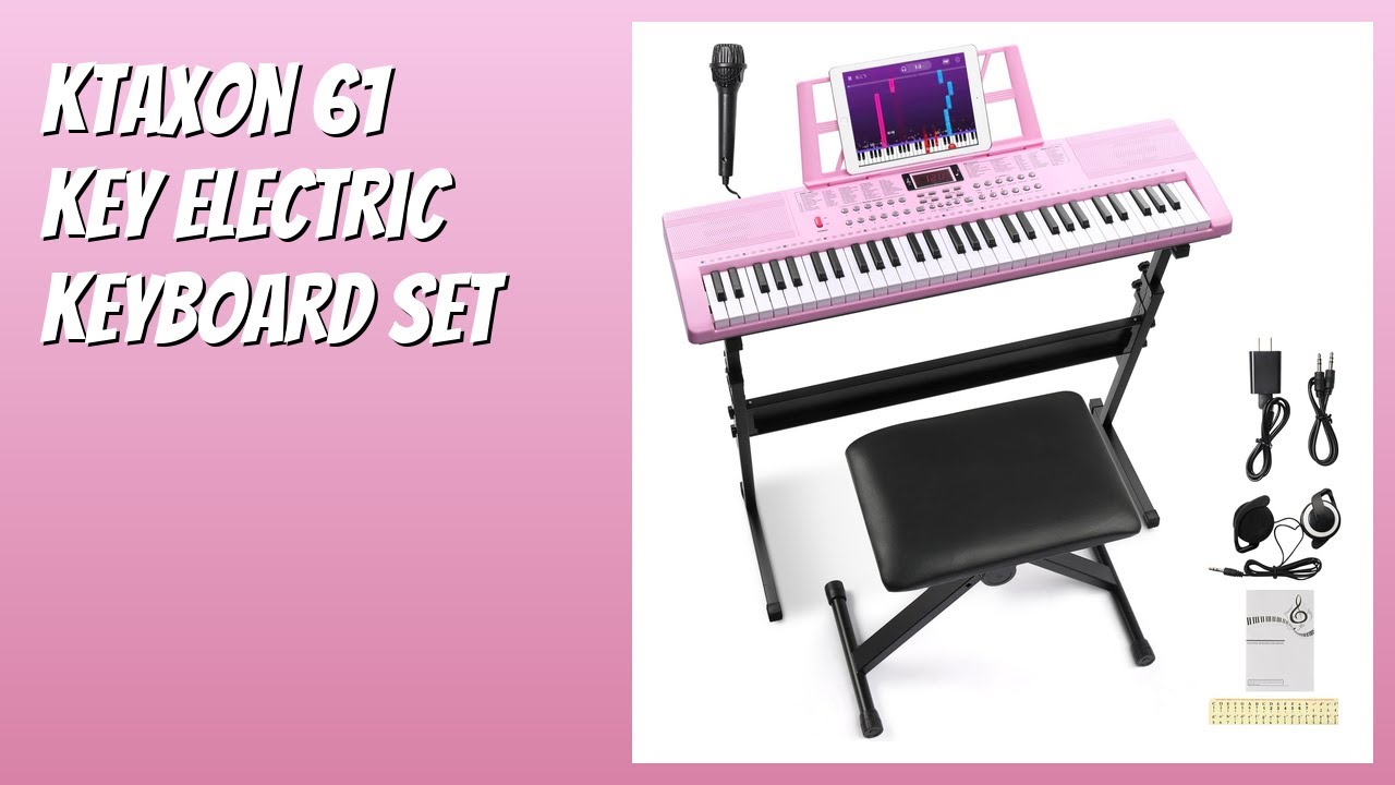 REVIEW (2026): Ktaxon 61 Key Electric Keyboard Set. Features