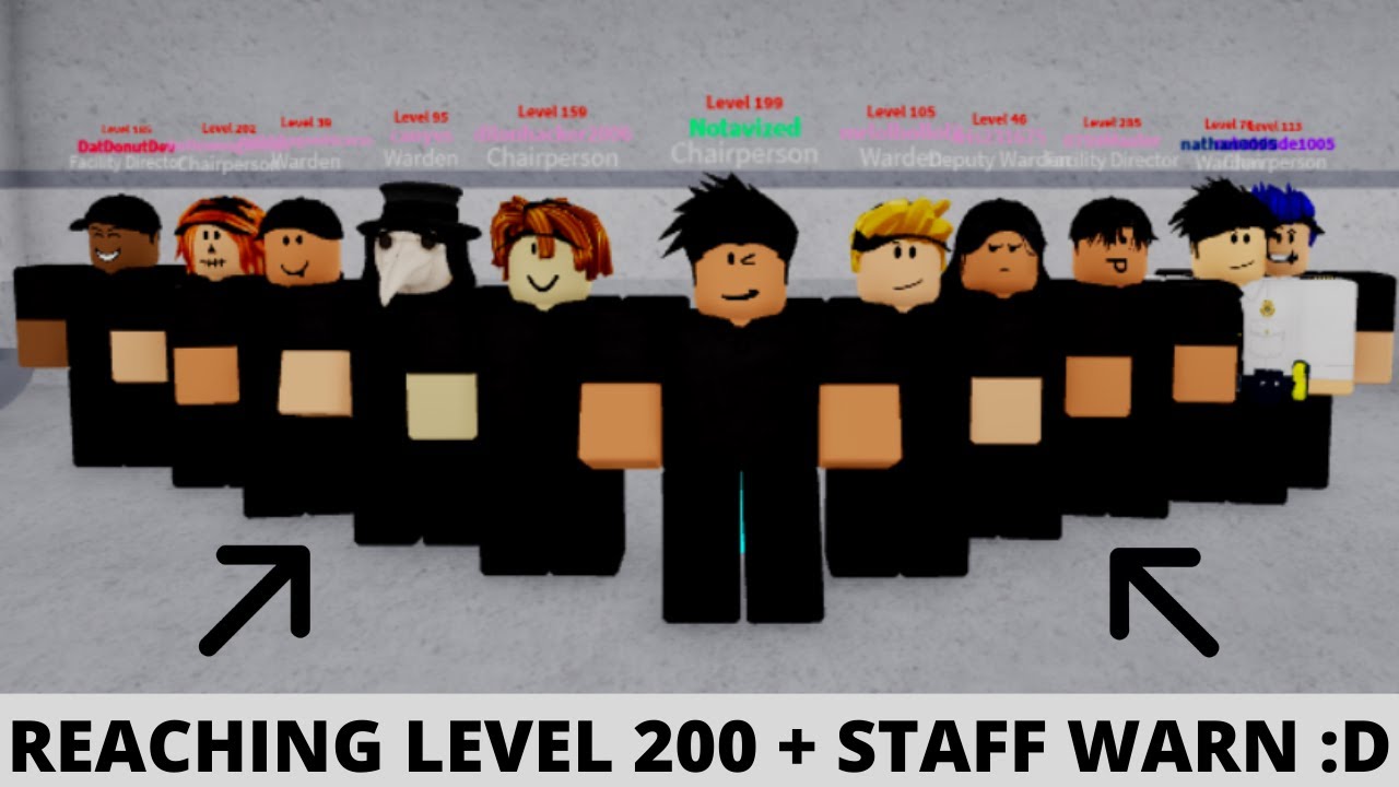 REACHING LEVEL 200 PARTY + STAFF WARN IN STATEVIEW PRISON (ROBLOX)