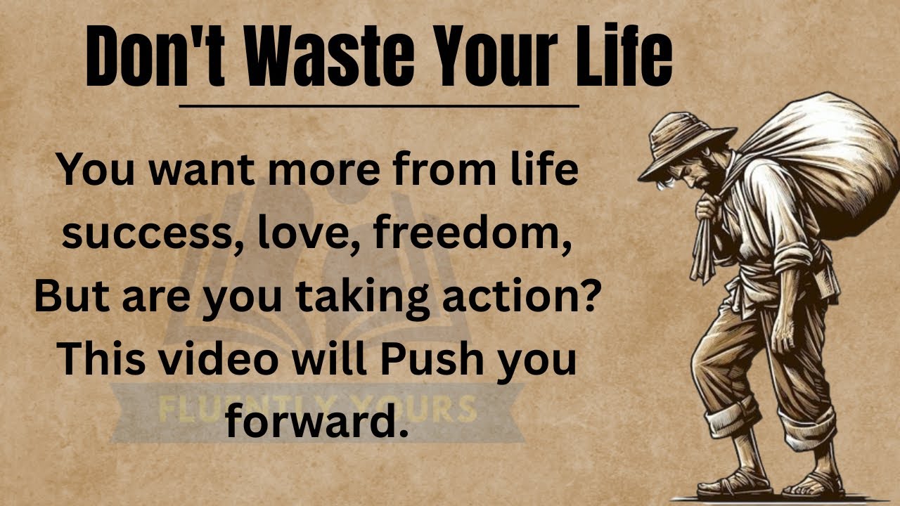Don’t Waste Your Life || Learn English Through Motivational Story | Improve Your English