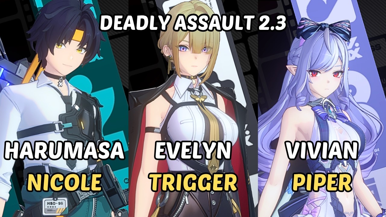 NEW Deadly Assault ZZZ | M0 Vivian Piper x Evelyn Trigger x Harumasa| 9-Star | Zenless Zone Zero 2.3