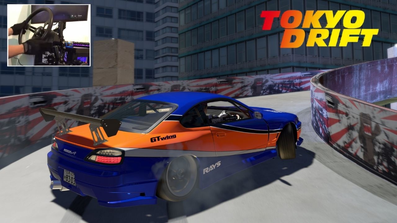 Drifting the Tokyo Drift Parking Lot! (Do you know what DK stands for?) - Assetto Corsa