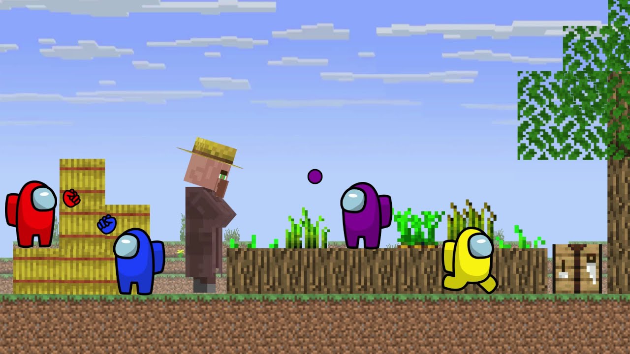 Among Us Vs Villager - Minecraft Animation