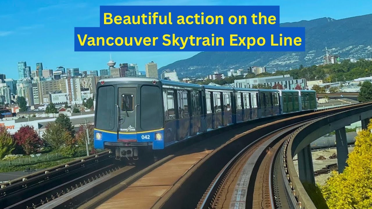Beautiful Vancouver Skytrain Expo Line action! Compilation!