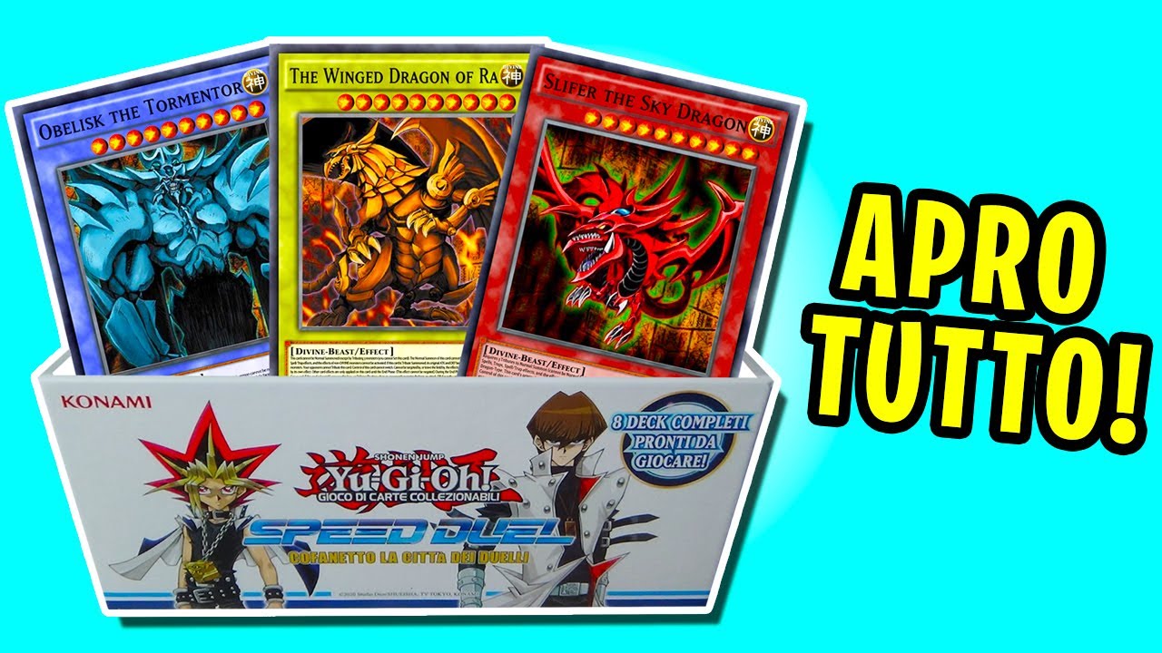 APRO TUTTO! SPACCHETTAMENTO GIGANTE YU-GI-OH con le DIVINITÀ EGIZIE (Speed Duel La Città dei Duelli)