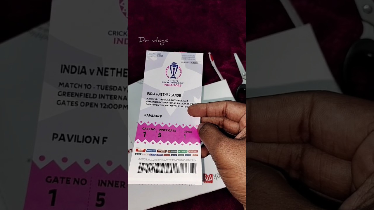 cricket world cup 2023 ticket received..#cricket #worldcup #worldcup2023 #iccworldcup2023 #icc #bcci