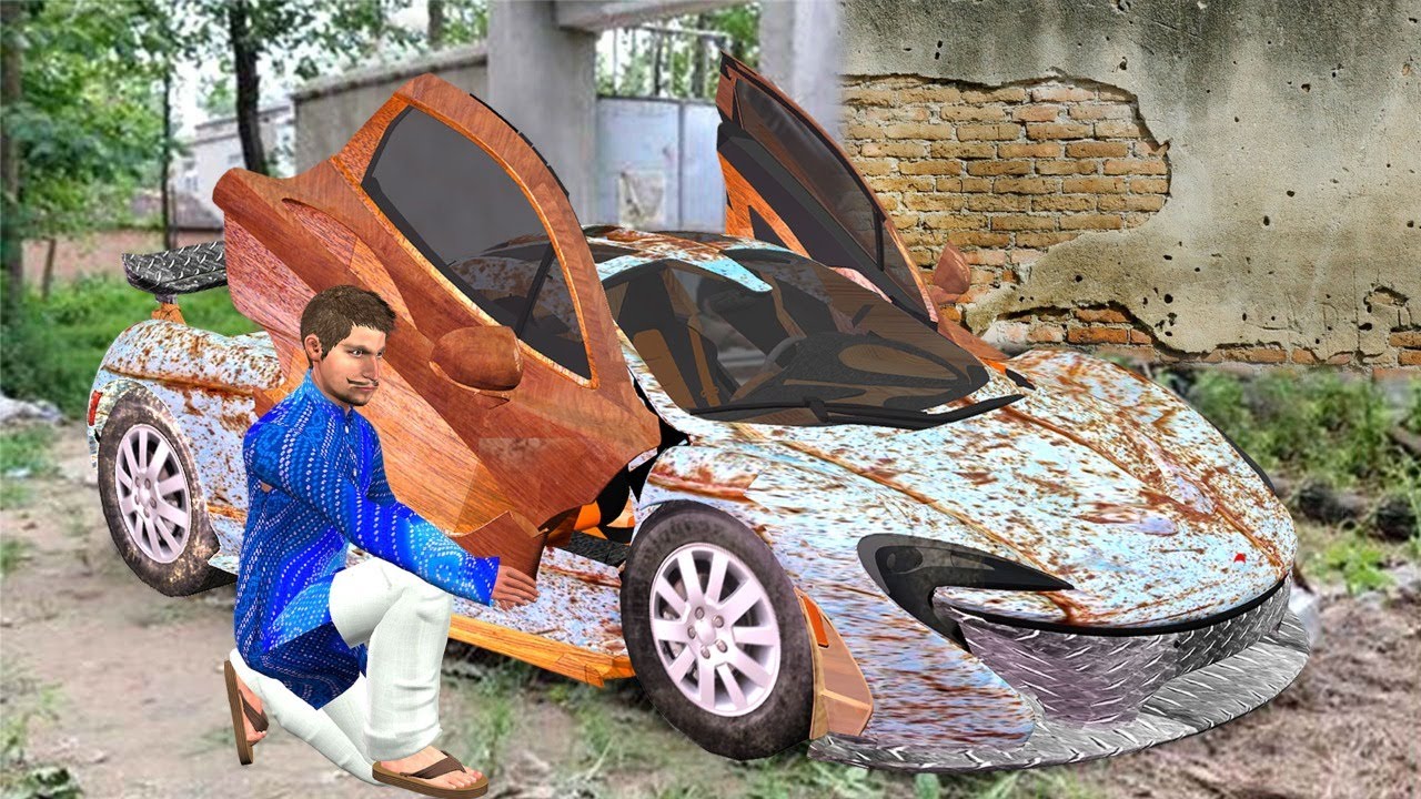 गरीब का फेरारी Garib Ka Homemade Ferrari Must Watch New Comedy Video Hindi Kahaniya Comedy 2021