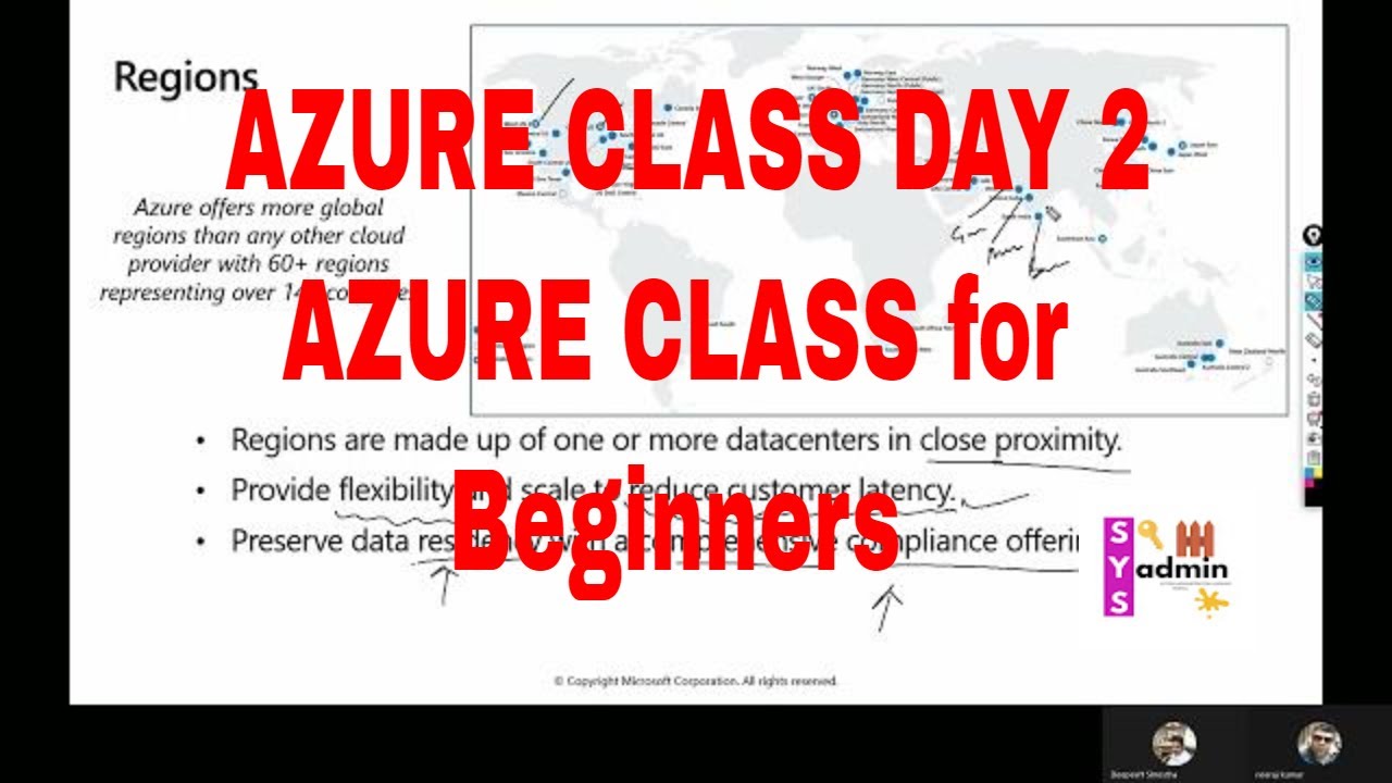 AZURE Class Day 2 | #AZURE Class for Beginners