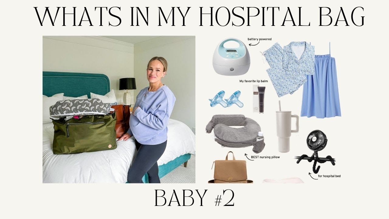 WHATS IN MY HOSPITAL BAG | Everything I'm packing for my hospital stay with my second baby