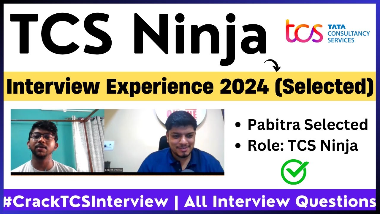 Собеседование с TCS Ninja 2024 | Pabitra Selected | TCS Latest Interview Experience 2024