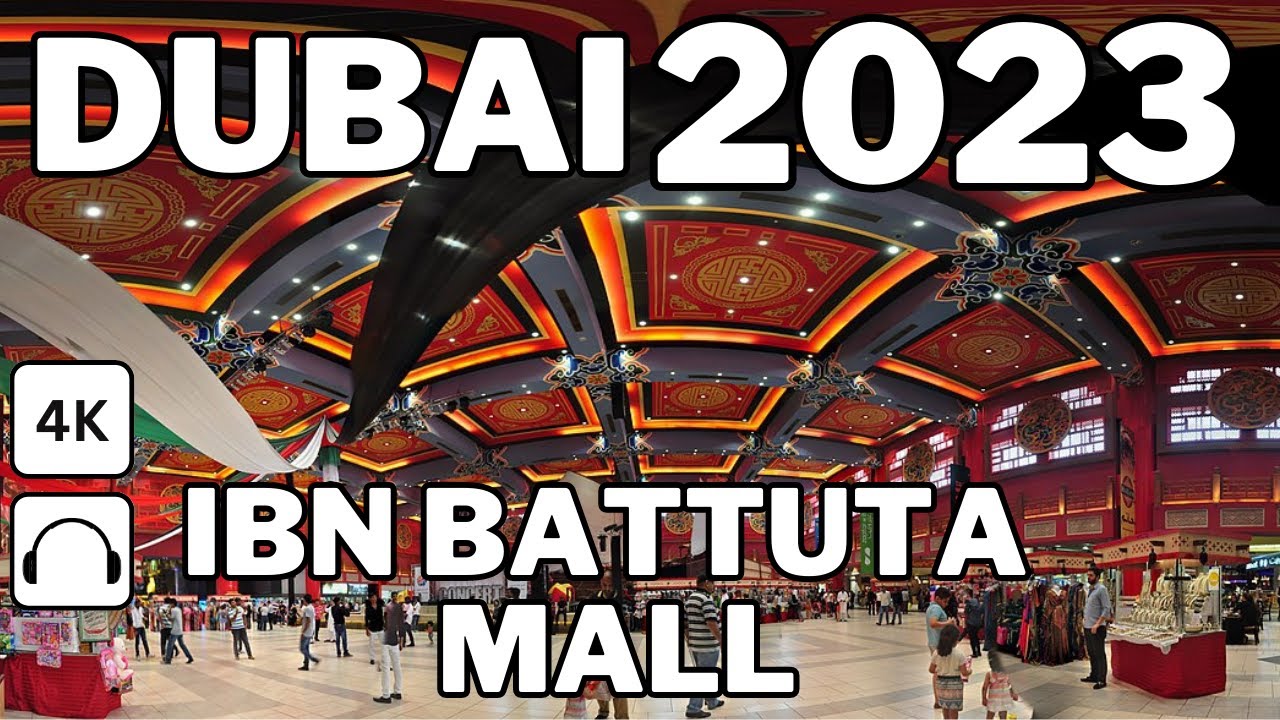 Ibn Battuta Most Beautiful Mall in Dubai Walk 4K🇦🇪