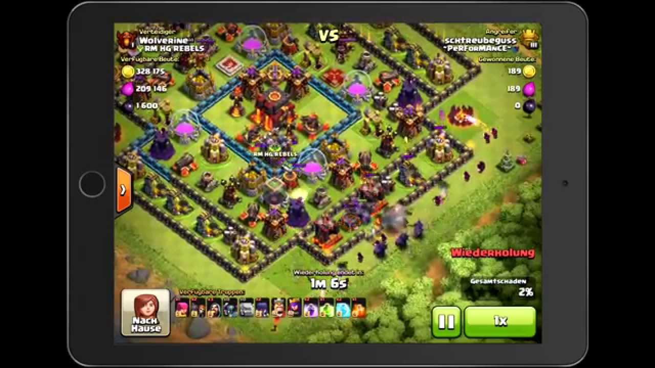 Clash of Clans ein dramatischer Moment!!!!