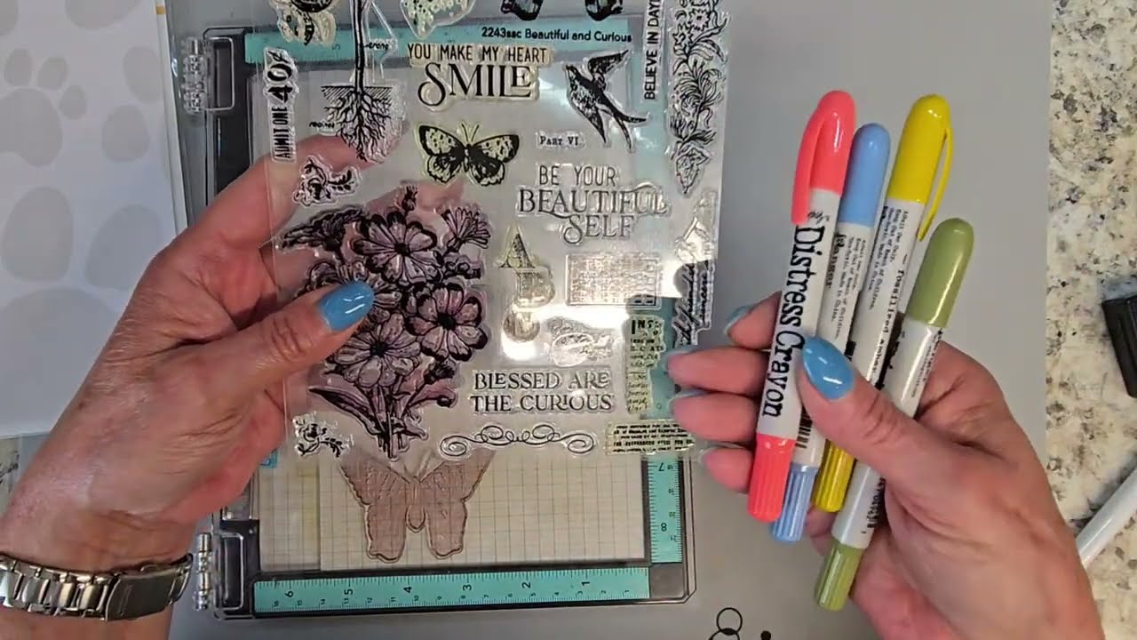 Stampin' With Distress Crayons 🖍