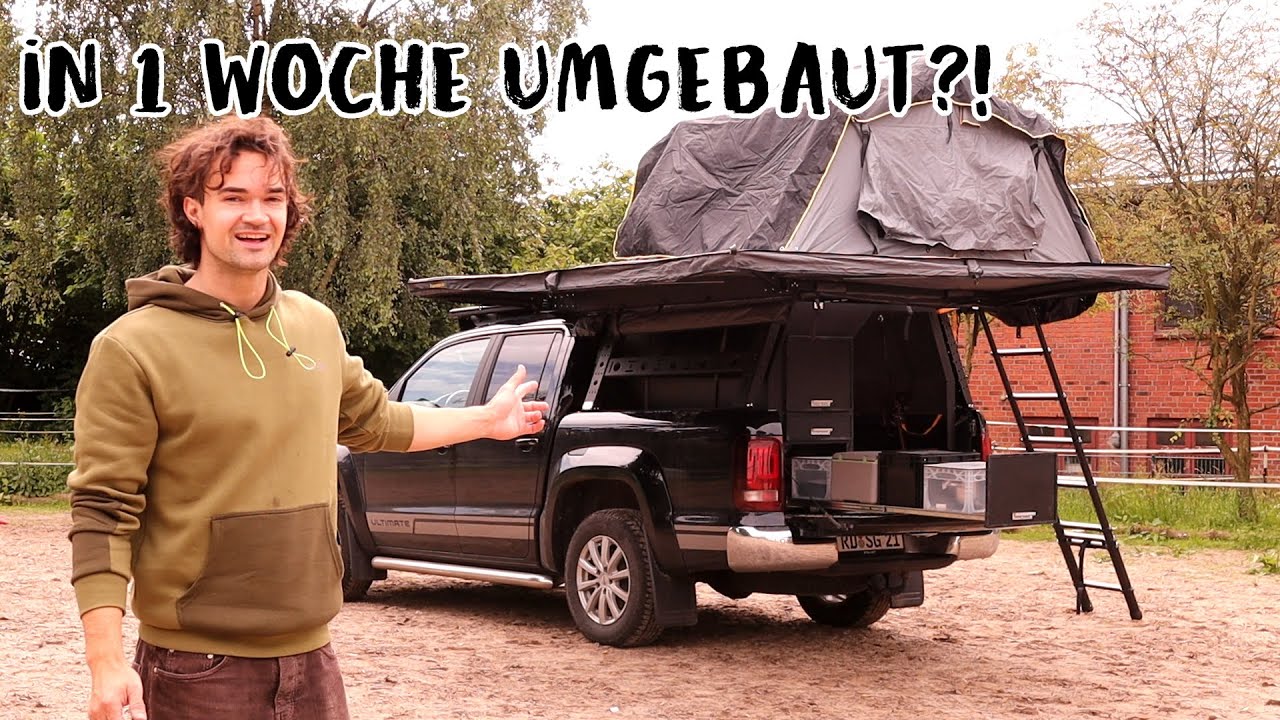 Neues Auto gekauft und in 1 Woche zum CAMPER UMGEBAUT | mathisox