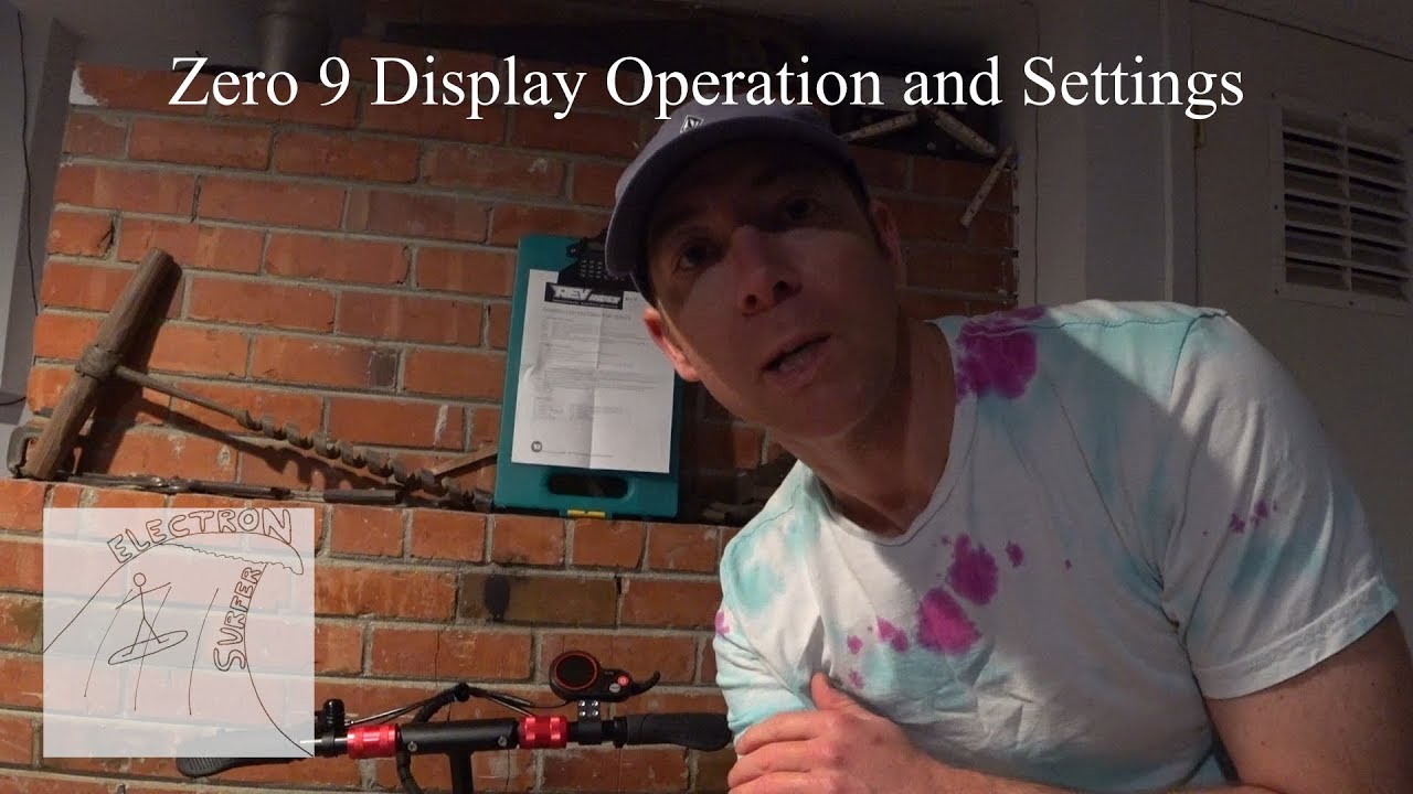 Zero 9 (2019 model) Display Operation and Control Settings.