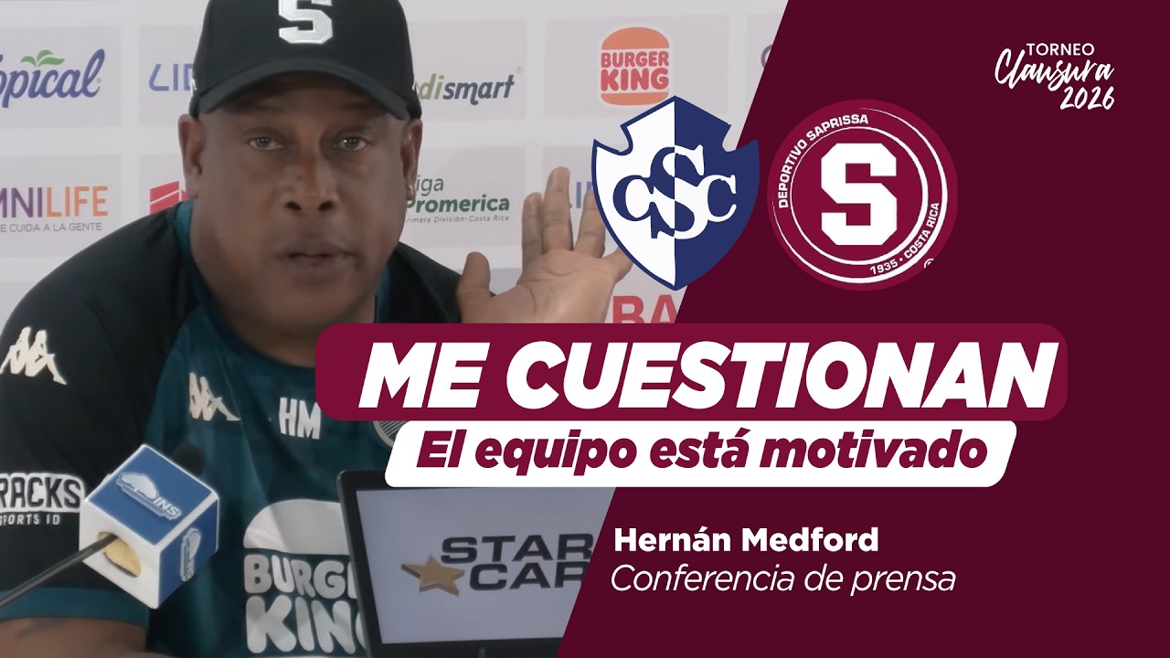 Conferencia de Hernán Medford previo al duelo entre Cartaginés y Saprissa