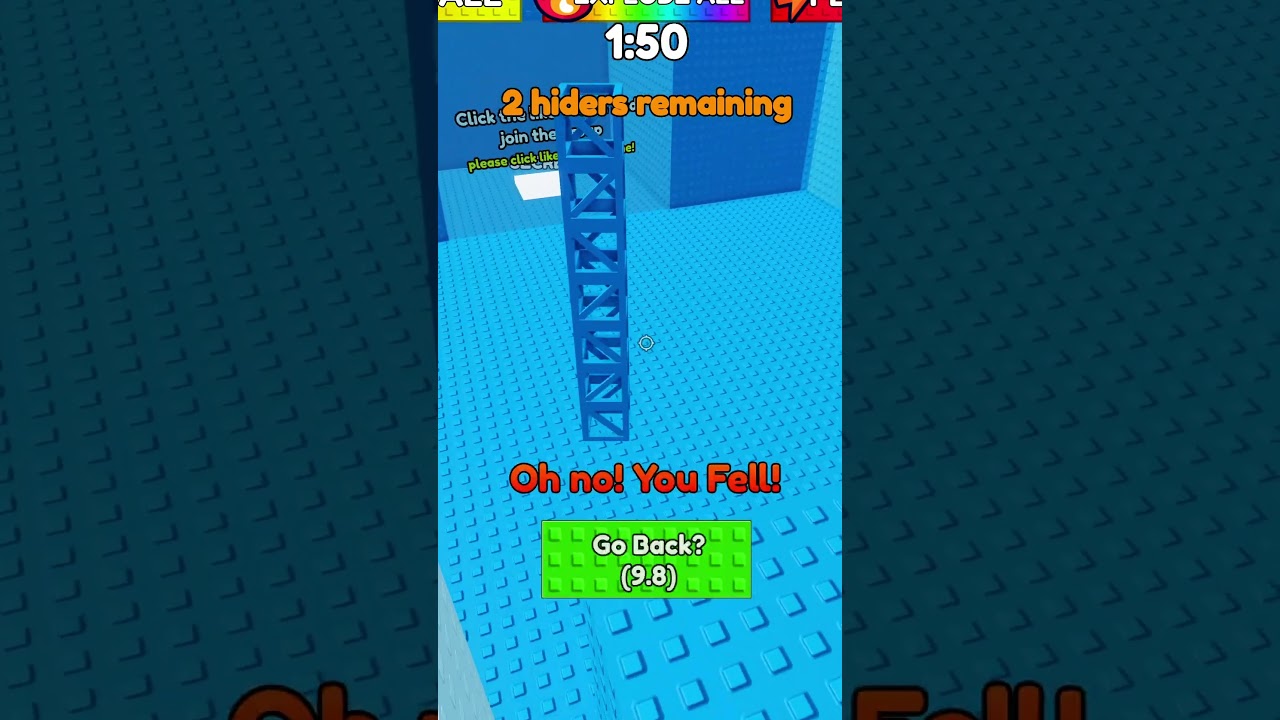 Roblox morph hide and seek🤣 #shorts #robloxhideandseek #robloxobby