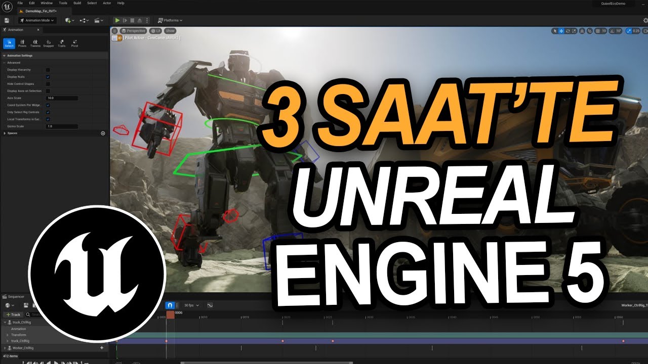 Yeni Başlayanlar İ&ccedil;in Unreal Engine 5!