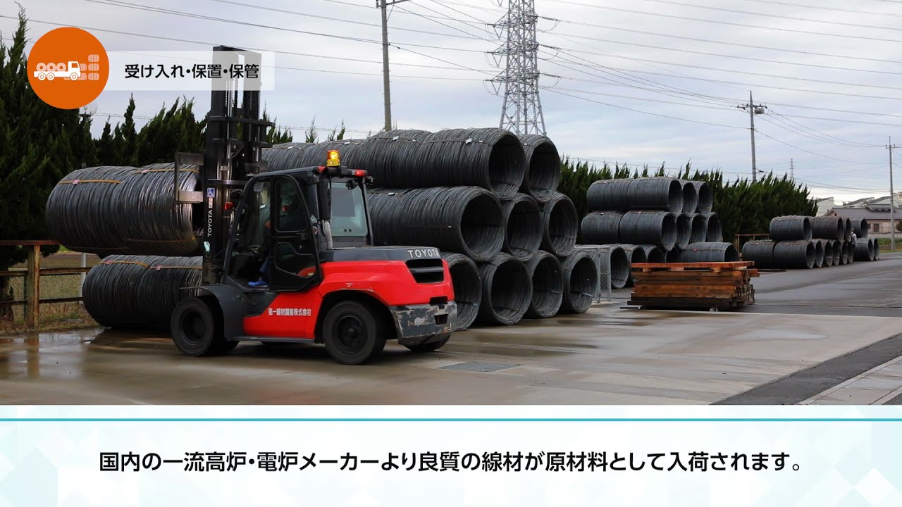 第一線材鋼業株式会社 工場案内［結城工場編］
