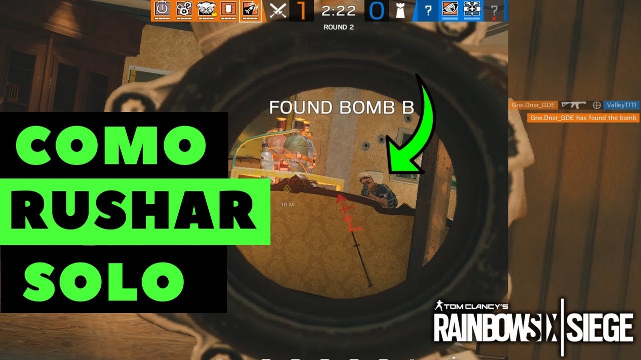 DICAS PRO: COMO RUSHAR SOLO || RAINBOW SIX SIEGE