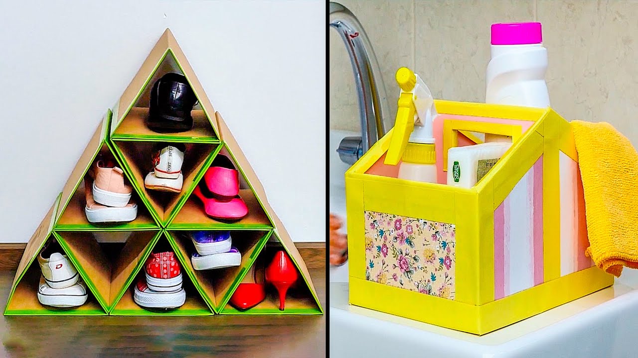 27 SMART RECIPES TO RECYCLE OLD BOXES