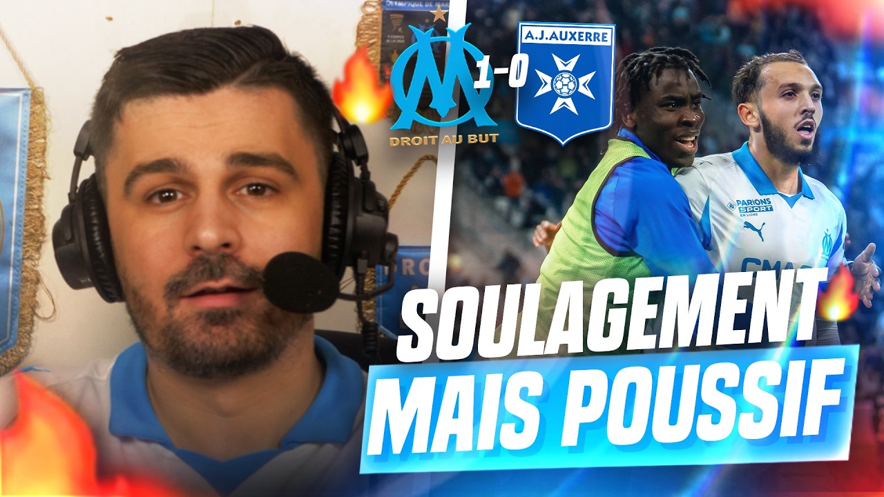 ❌LA FRONDE du VELODROME,🔥VICTOIRE C'EST LE-S-S-E-N-T-I-E-L💙! (OM - Auxerre 1-0)🚨GOUIRI nous DELIVRE!