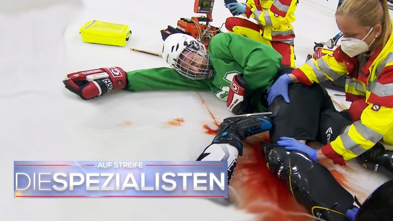 Schlittschuh im Bein! R&auml;tselhafter Unfall beim Eishockey-Training | Die Spezialisten | SAT.1
