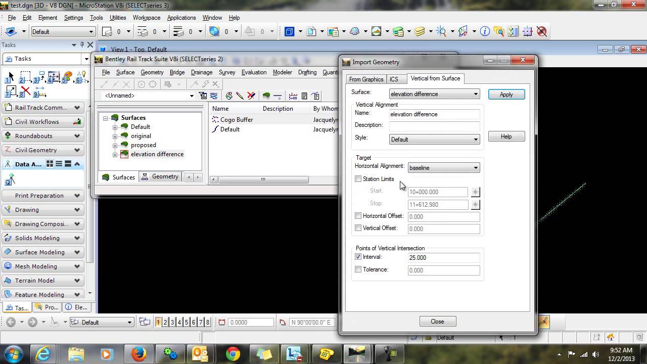 Create XML Report of Elevation Difference Between Two Surfaces