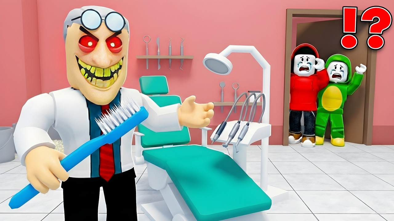 JJ and Mikey Escaped Bob The Dentist ?! (Maizen Roblox)
