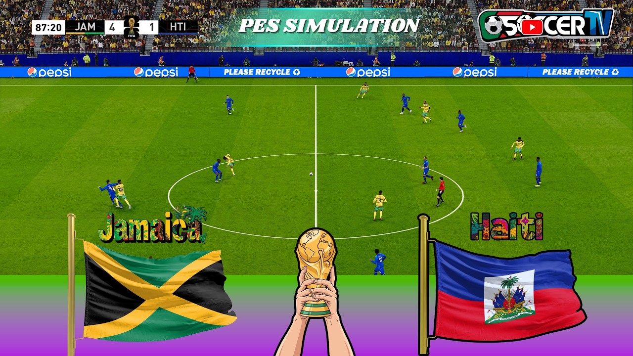 Гаити против Ямайки – Островное дерби (Режим Чемпионата мира) | PES PC | Полная симуляция матча