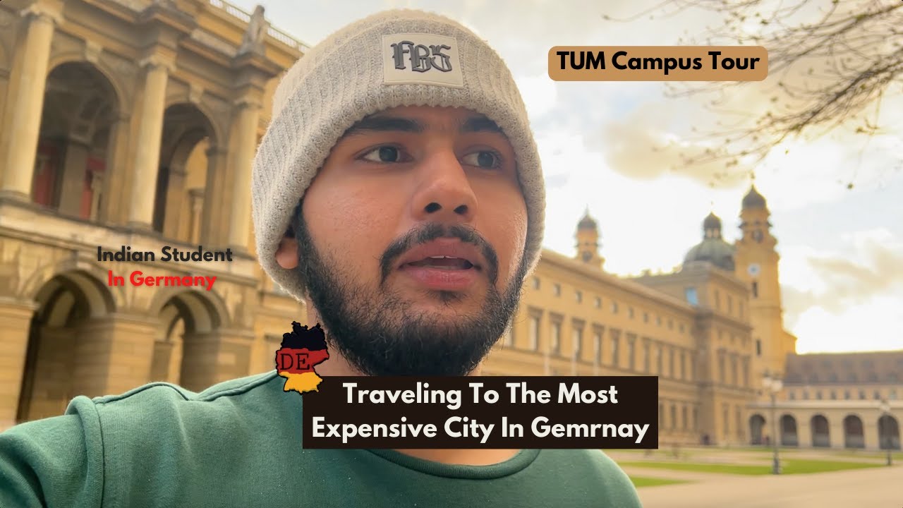 Travelling To The Most Expensive City In Germany | TUM Campus Tour | Indian Student In Germany Vlog