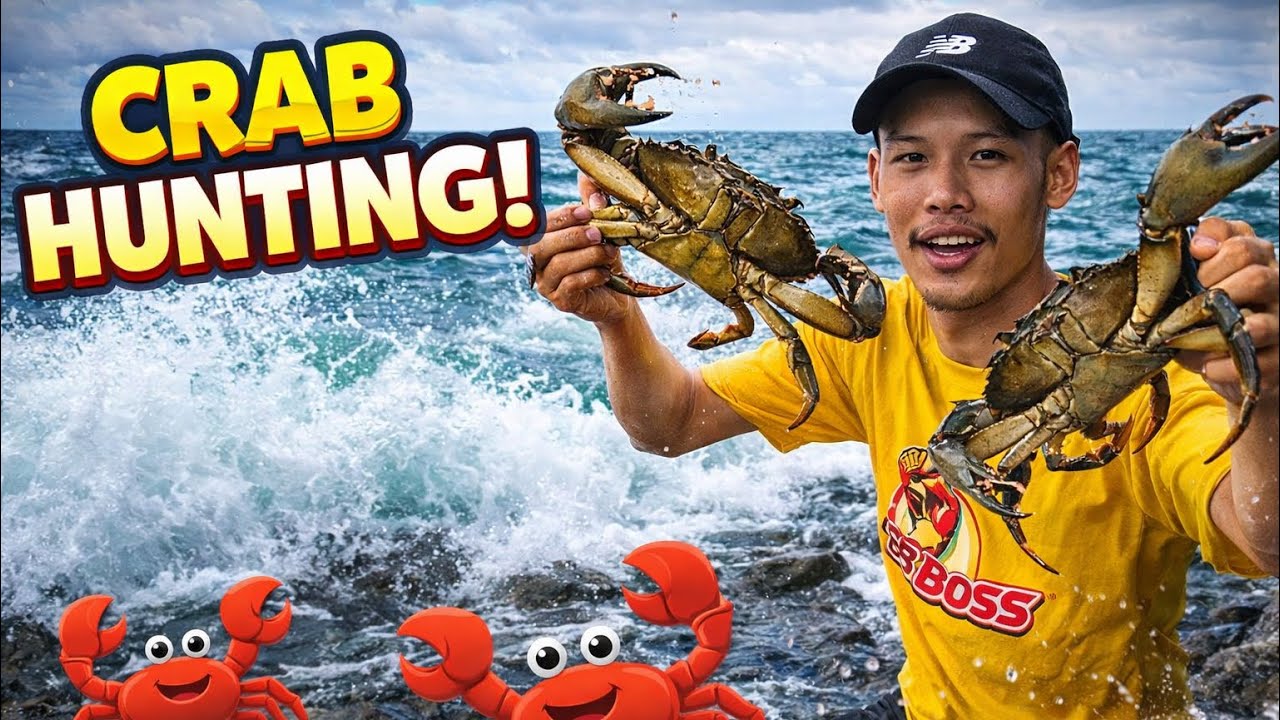 crabs hunting 😜in malaysia // abiyan lama