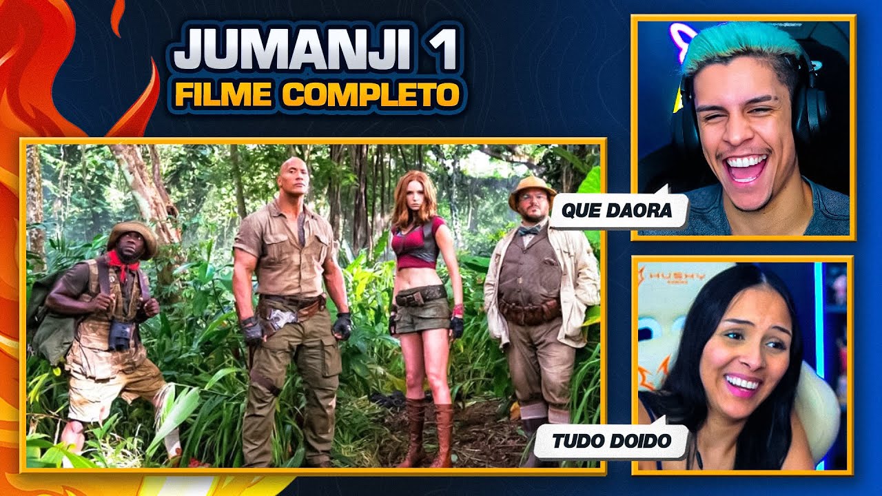 Jumanji: Bem-Vindo à Selva - FILME COMPLETO ✅ | [React em Casal] 🔥