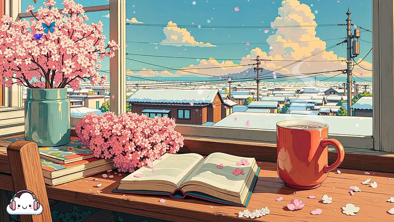 Peaceful Reading by the Window 🌸 Warm Coffee, Spring Air & Gentle Lofi Vibes ❄️ Lofi Hip Hop