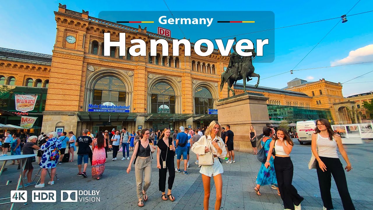 Hannover, Germany 🇩🇪 Vibrant Walking Tour 🎺 4K 60fps HDR | Music Festival (Fete de la Musique) 2023