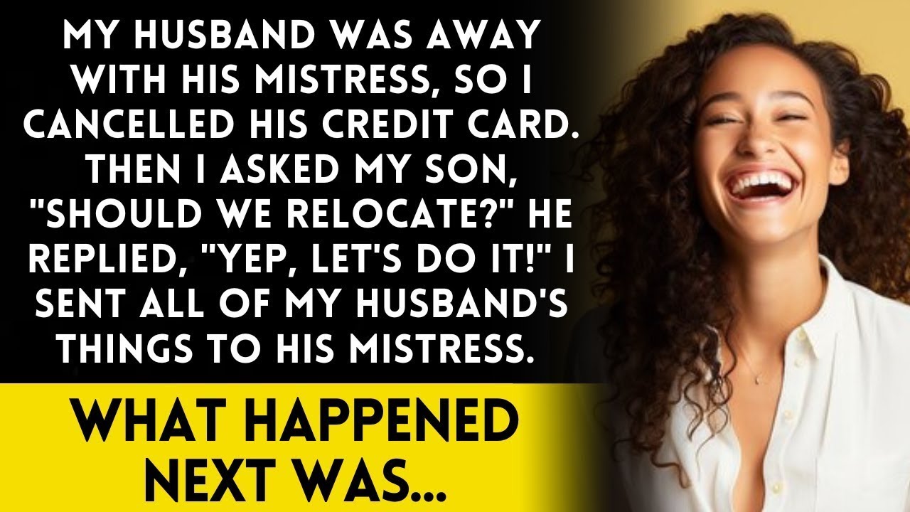 Because I canceled my husband's credit card during his trip with his mistress
