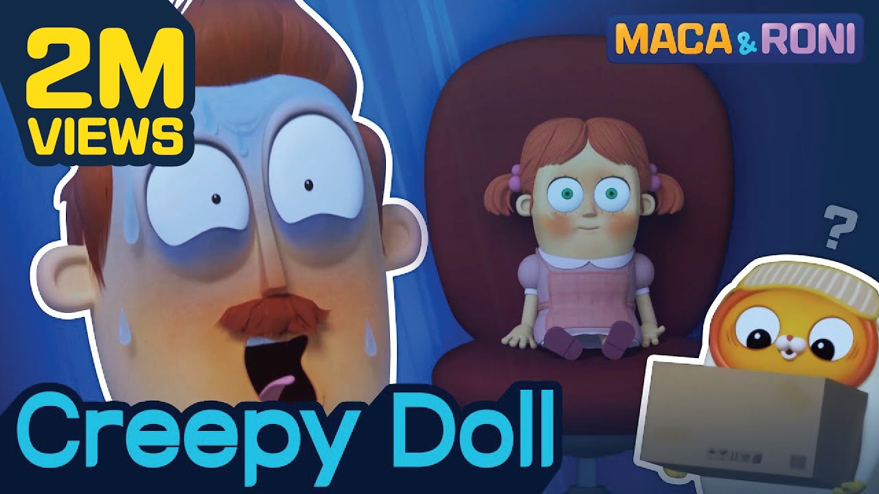 [MACA&RONI] Creepy Doll | Macaandroni Channel | Cute & Funny Cartoon