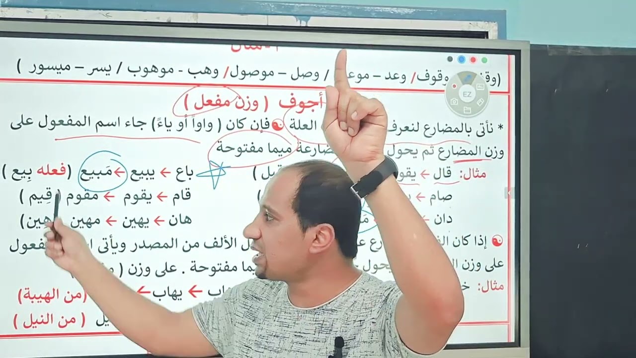 صياغة اسم المفعول من الفعل الثلاثي معتل الوسط بطريقة سهلة وبسيطة _تعلم الإعراب بسهولة 